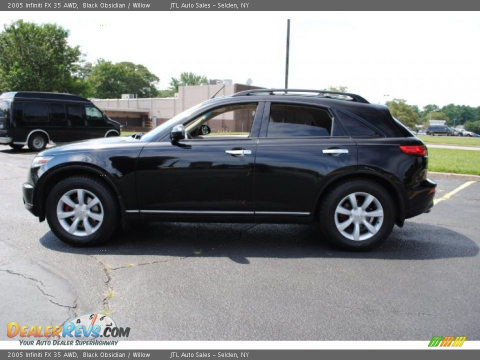 2005 Infiniti FX 35 AWD Black Obsidian / Willow Photo #3