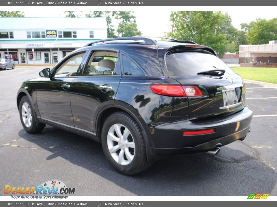 2005 Infiniti FX 35 AWD Black Obsidian / Willow Photo #4