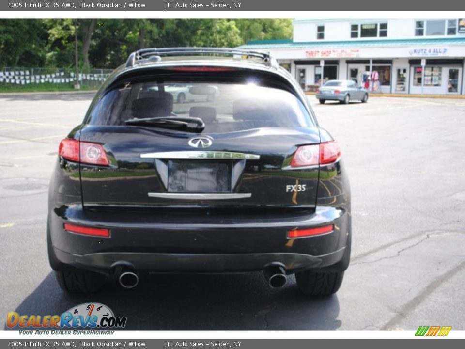 2005 Infiniti FX 35 AWD Black Obsidian / Willow Photo #5