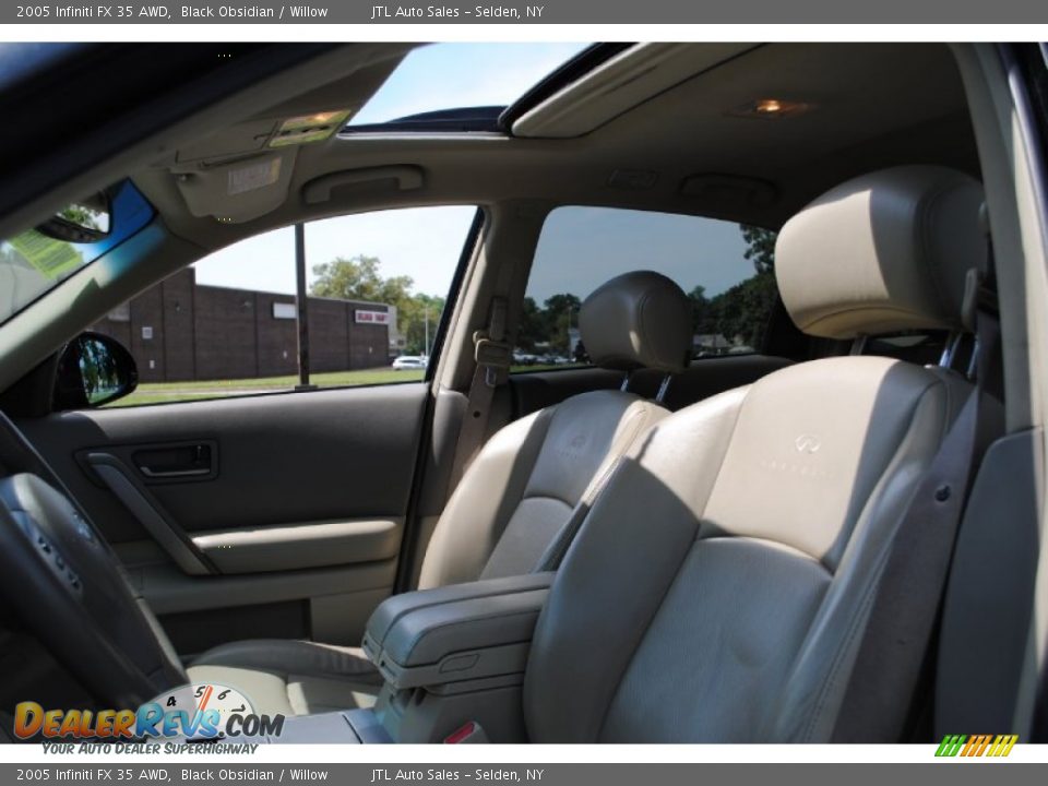 2005 Infiniti FX 35 AWD Black Obsidian / Willow Photo #14