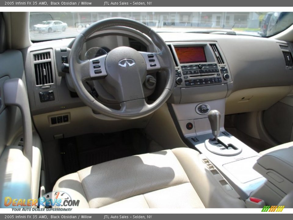 2005 Infiniti FX 35 AWD Black Obsidian / Willow Photo #16