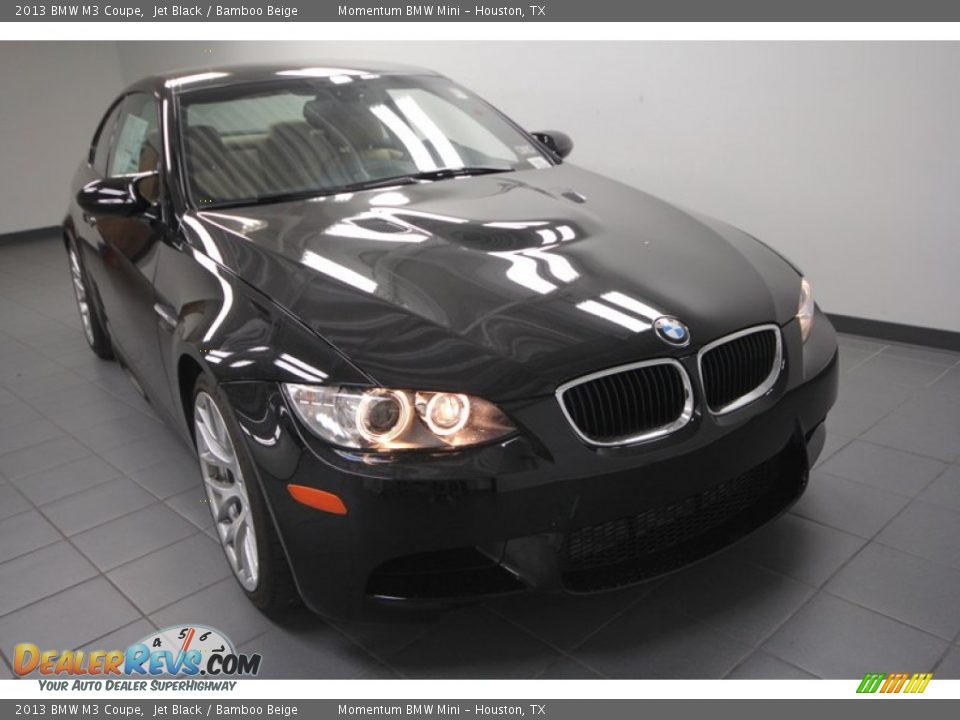 2013 BMW M3 Coupe Jet Black / Bamboo Beige Photo #5