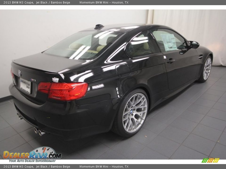 2013 BMW M3 Coupe Jet Black / Bamboo Beige Photo #8