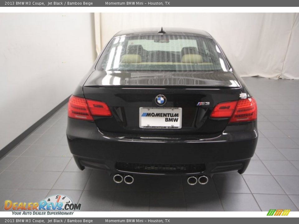 2013 BMW M3 Coupe Jet Black / Bamboo Beige Photo #9