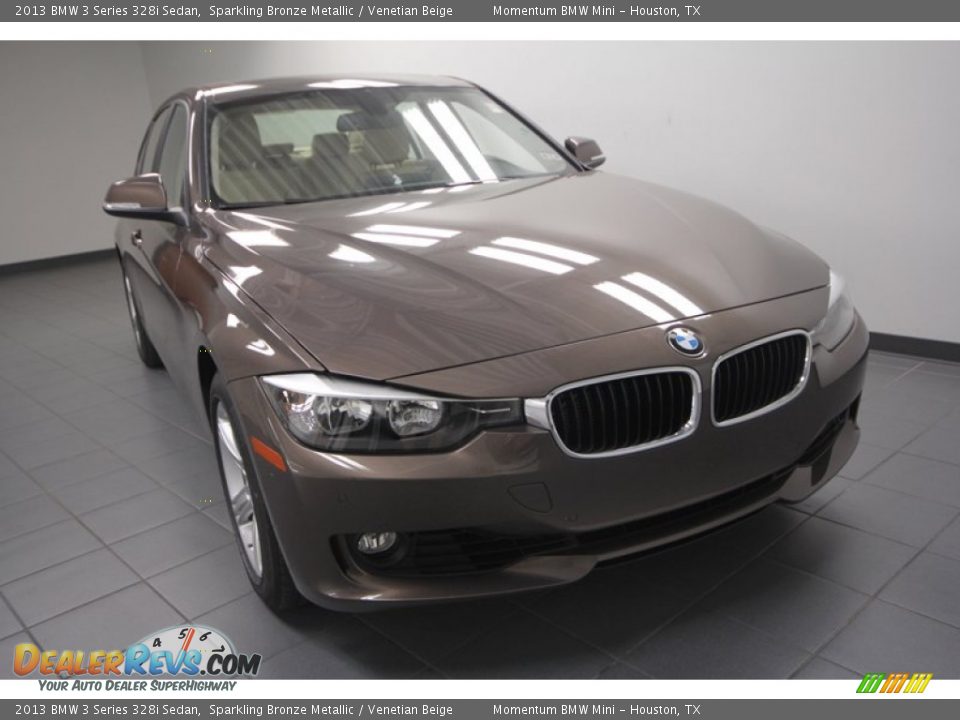 2013 BMW 3 Series 328i Sedan Sparkling Bronze Metallic / Venetian Beige Photo #5