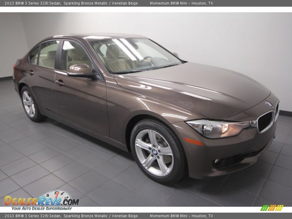 2013 BMW 3 Series 328i Sedan Sparkling Bronze Metallic / Venetian Beige Photo #6