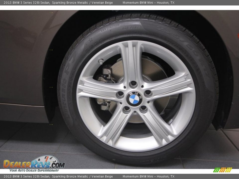 2013 BMW 3 Series 328i Sedan Sparkling Bronze Metallic / Venetian Beige Photo #7