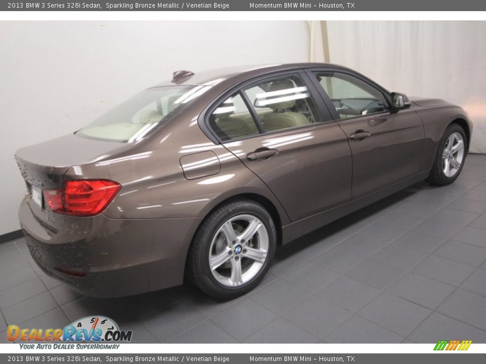 2013 BMW 3 Series 328i Sedan Sparkling Bronze Metallic / Venetian Beige Photo #8