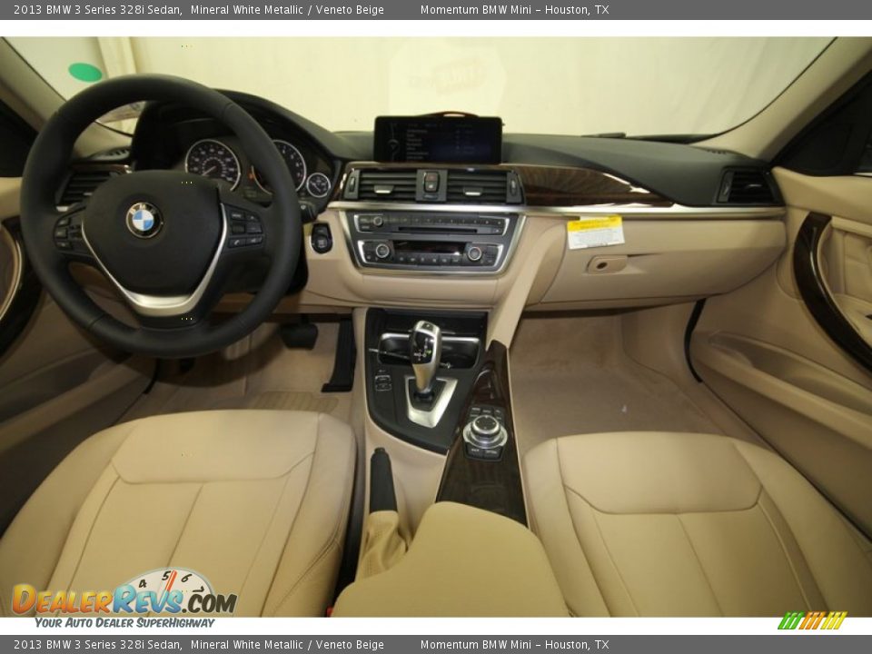 2013 BMW 3 Series 328i Sedan Mineral White Metallic / Veneto Beige Photo #4