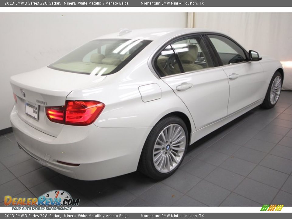 2013 BMW 3 Series 328i Sedan Mineral White Metallic / Veneto Beige Photo #8