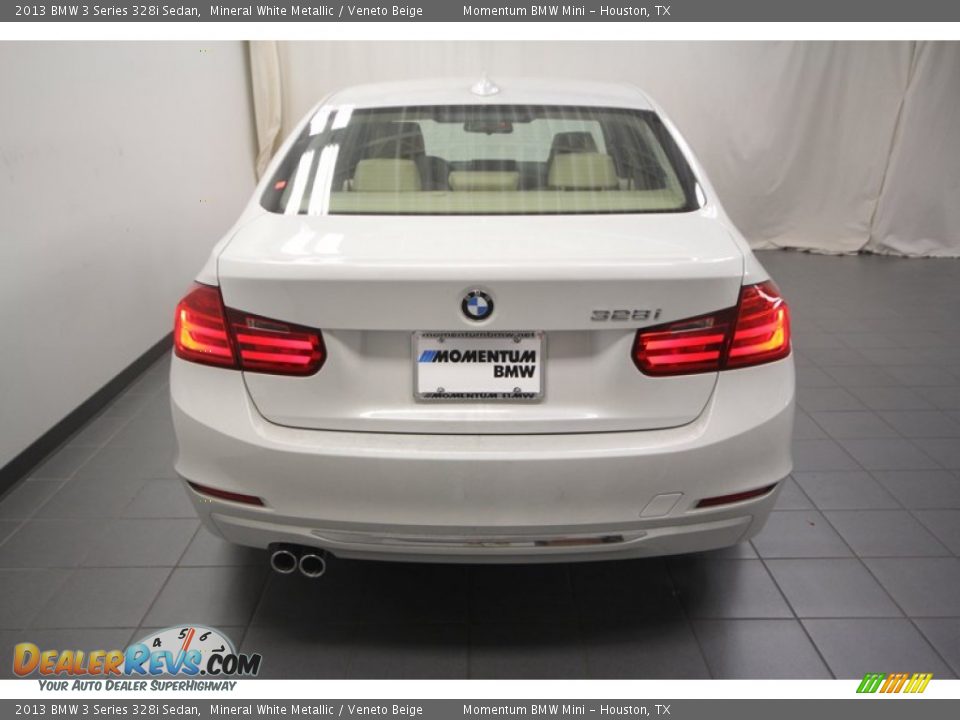 2013 BMW 3 Series 328i Sedan Mineral White Metallic / Veneto Beige Photo #9