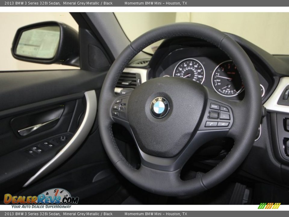 2013 BMW 3 Series 328i Sedan Mineral Grey Metallic / Black Photo #26