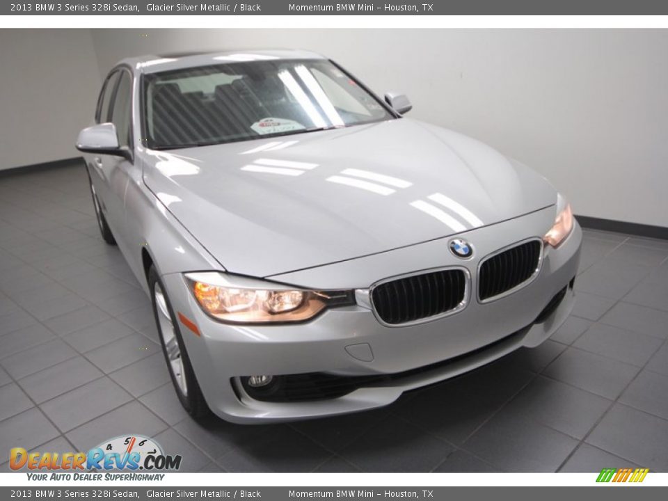 2013 BMW 3 Series 328i Sedan Glacier Silver Metallic / Black Photo #5