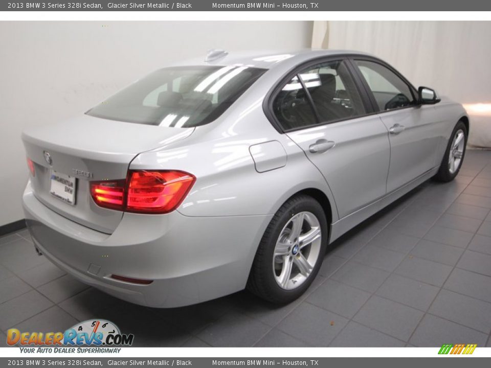 2013 BMW 3 Series 328i Sedan Glacier Silver Metallic / Black Photo #8