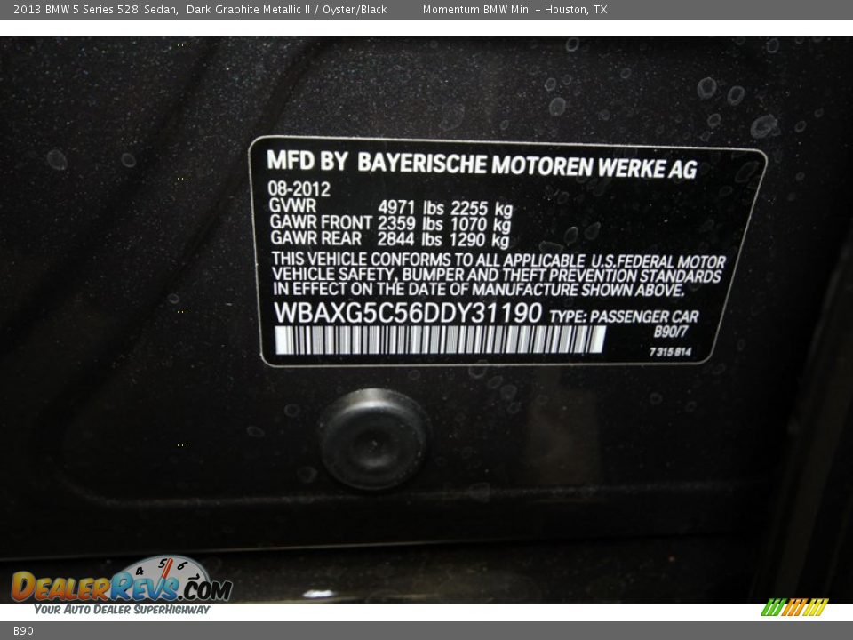 Bmw dark graphite metallic ii paint code #3