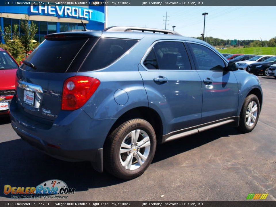 2012 Chevrolet Equinox LT Twilight Blue Metallic / Light Titanium/Jet Black Photo #3