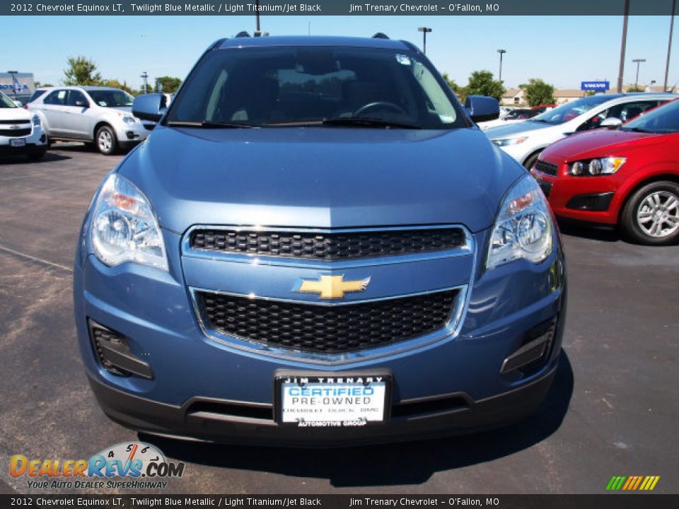 2012 Chevrolet Equinox LT Twilight Blue Metallic / Light Titanium/Jet Black Photo #8