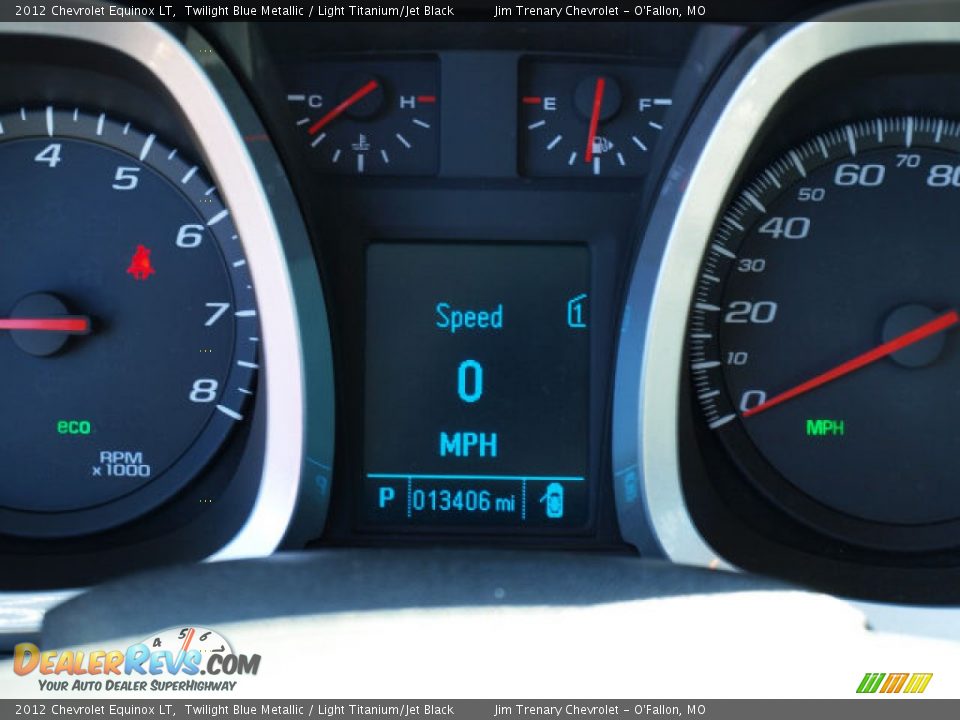 2012 Chevrolet Equinox LT Twilight Blue Metallic / Light Titanium/Jet Black Photo #14