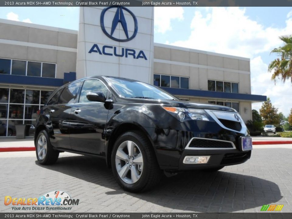 2013 Acura MDX SH-AWD Technology Crystal Black Pearl / Graystone Photo #1