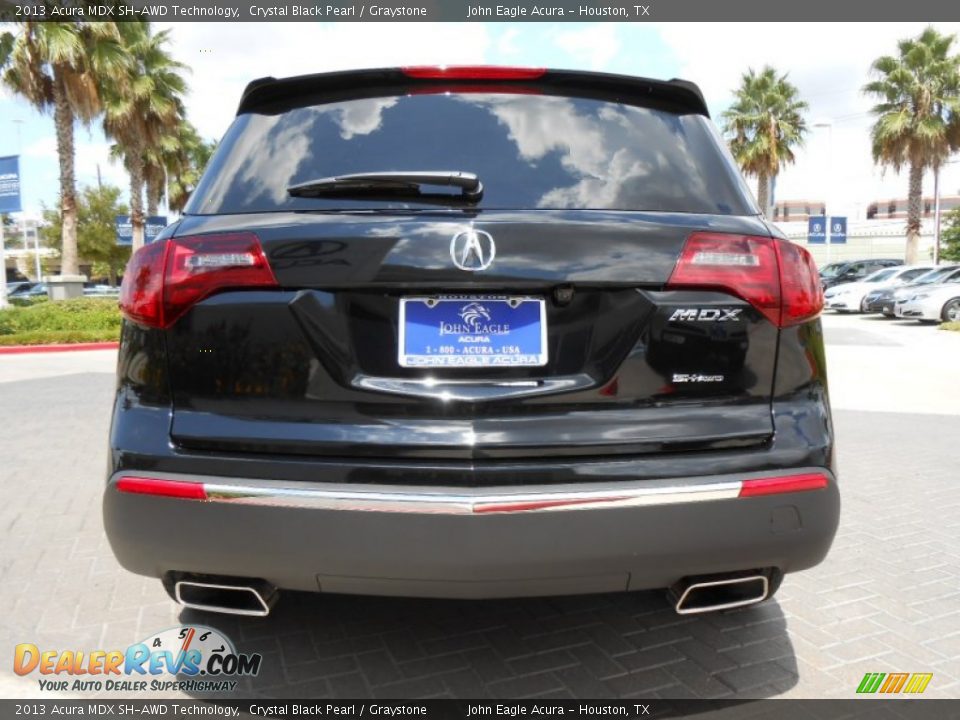 2013 Acura MDX SH-AWD Technology Crystal Black Pearl / Graystone Photo #6