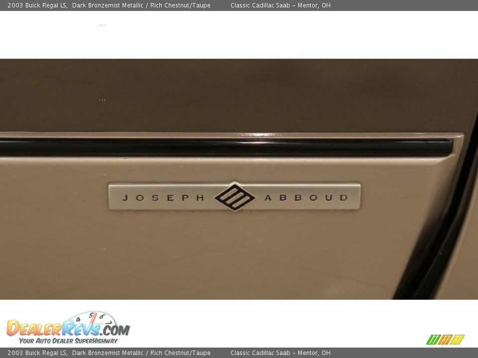 2003 Buick Regal LS Dark Bronzemist Metallic / Rich Chestnut/Taupe Photo #27