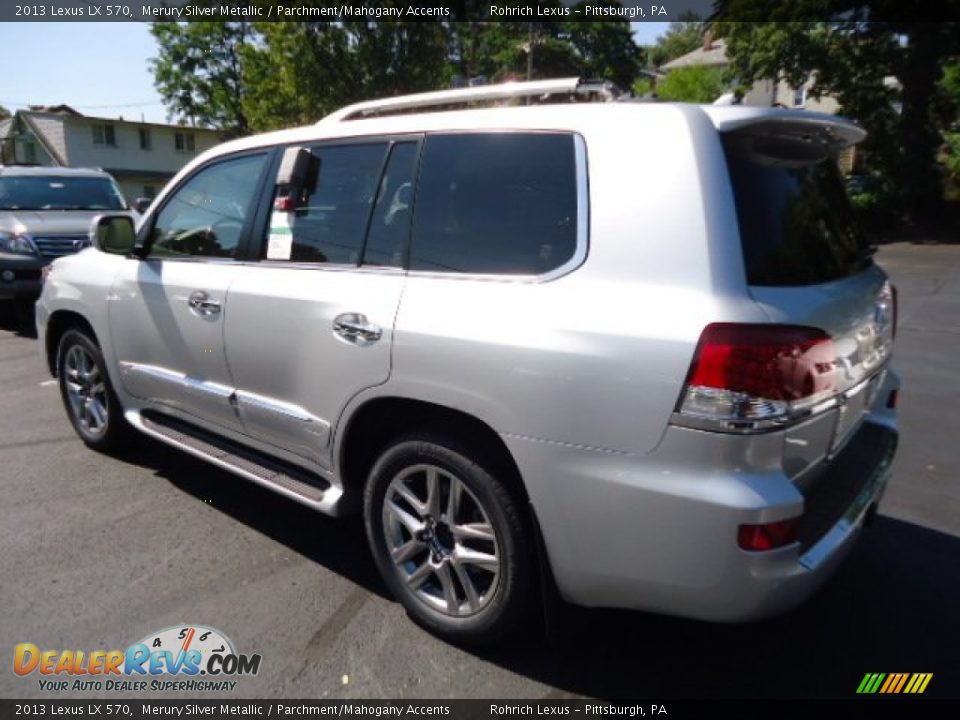 2013 Lexus LX 570 Merury Silver Metallic / Parchment/Mahogany Accents Photo #2