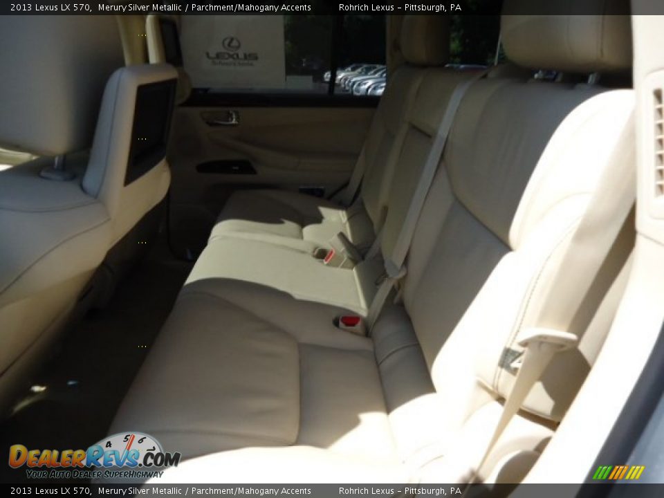 2013 Lexus LX 570 Merury Silver Metallic / Parchment/Mahogany Accents Photo #11