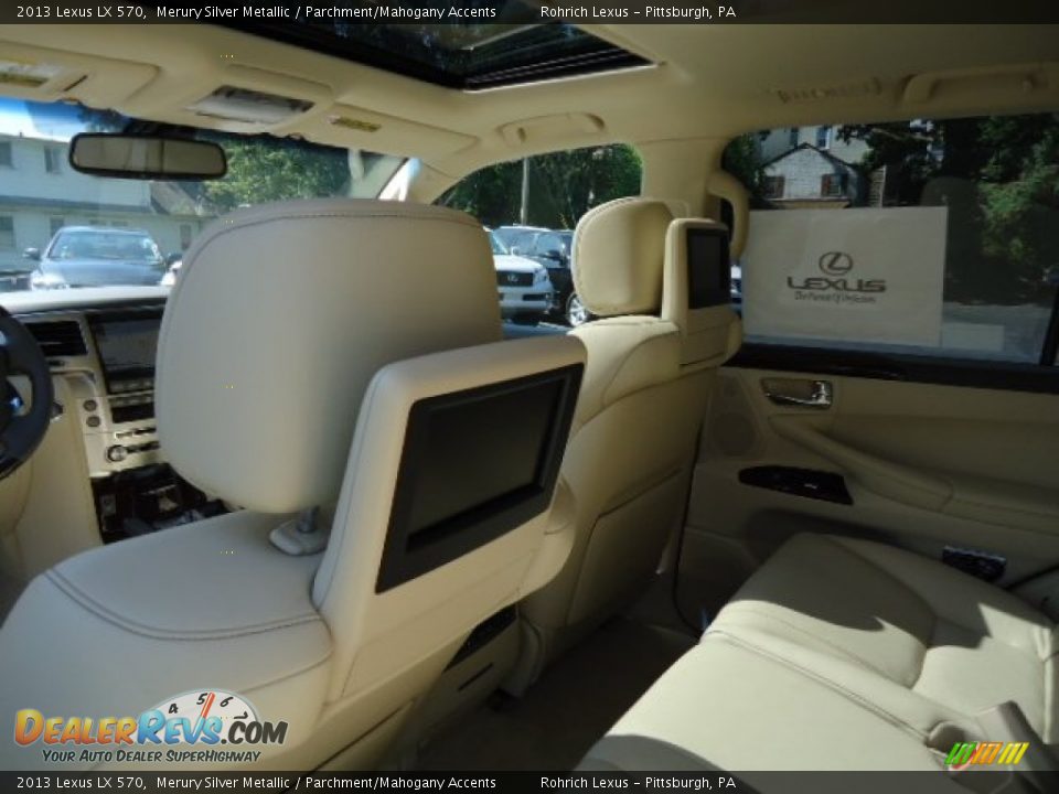2013 Lexus LX 570 Merury Silver Metallic / Parchment/Mahogany Accents Photo #12