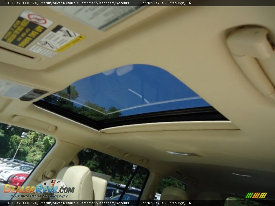 2013 Lexus LX 570 Merury Silver Metallic / Parchment/Mahogany Accents Photo #15