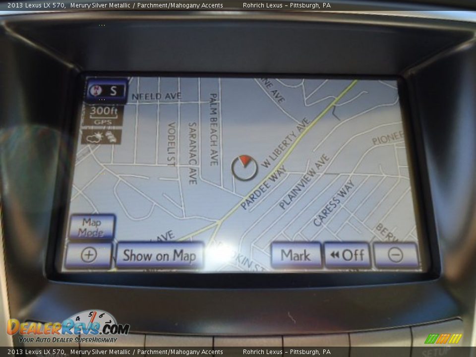 2013 Lexus LX 570 Merury Silver Metallic / Parchment/Mahogany Accents Photo #17