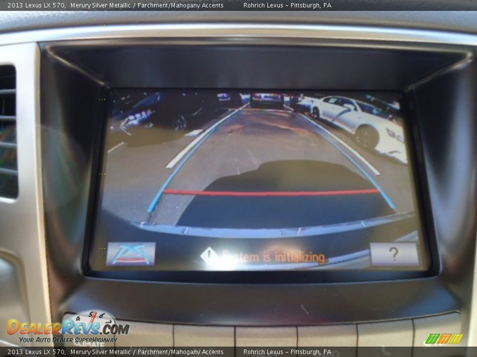 2013 Lexus LX 570 Merury Silver Metallic / Parchment/Mahogany Accents Photo #18