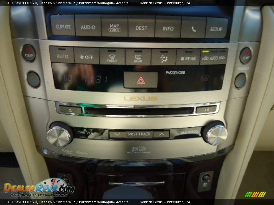 2013 Lexus LX 570 Merury Silver Metallic / Parchment/Mahogany Accents Photo #19
