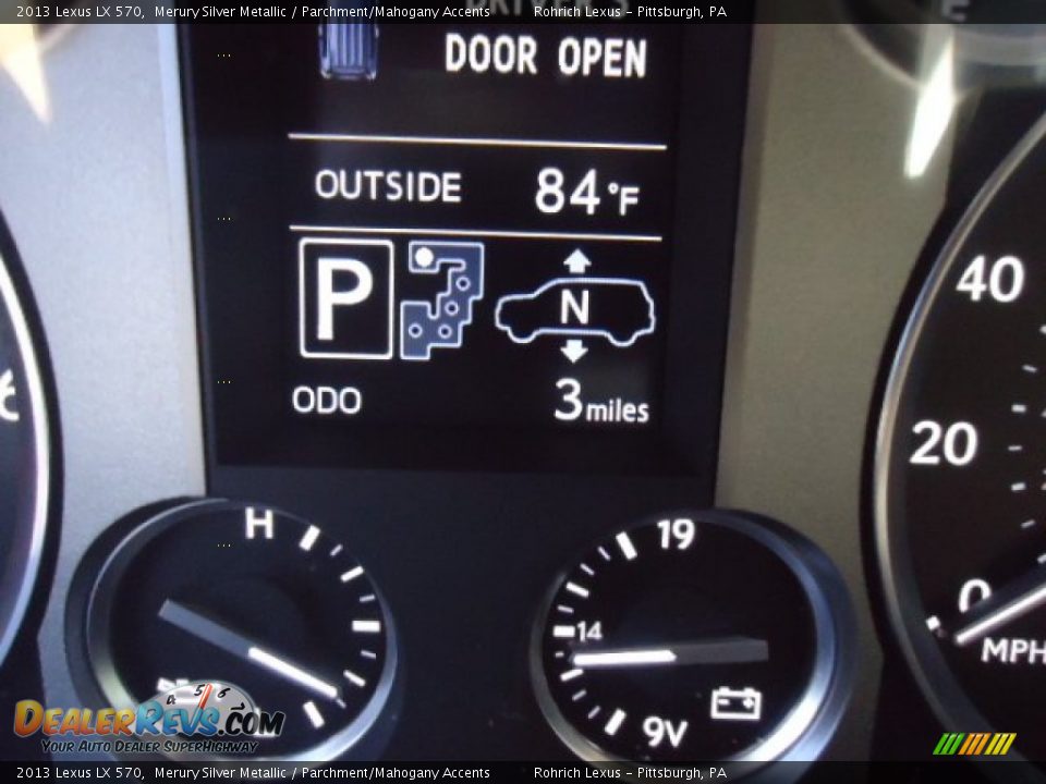 2013 Lexus LX 570 Merury Silver Metallic / Parchment/Mahogany Accents Photo #20