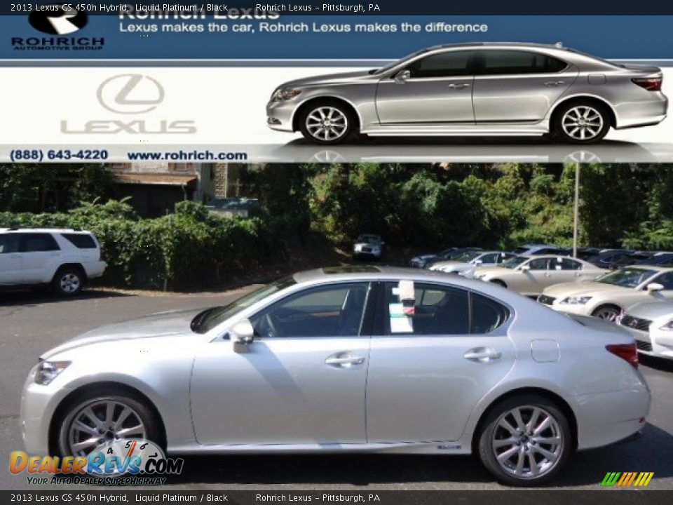 2013 Lexus GS 450h Hybrid Liquid Platinum / Black Photo #1