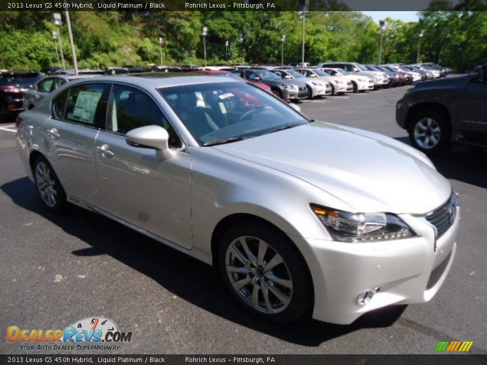 2013 Lexus GS 450h Hybrid Liquid Platinum / Black Photo #6
