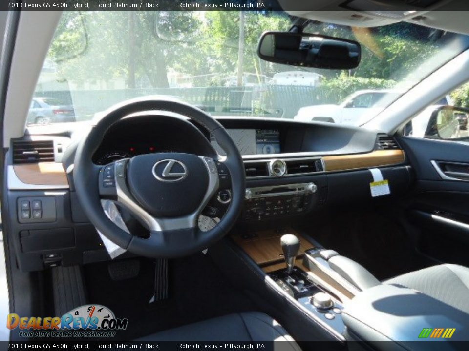 2013 Lexus GS 450h Hybrid Liquid Platinum / Black Photo #12