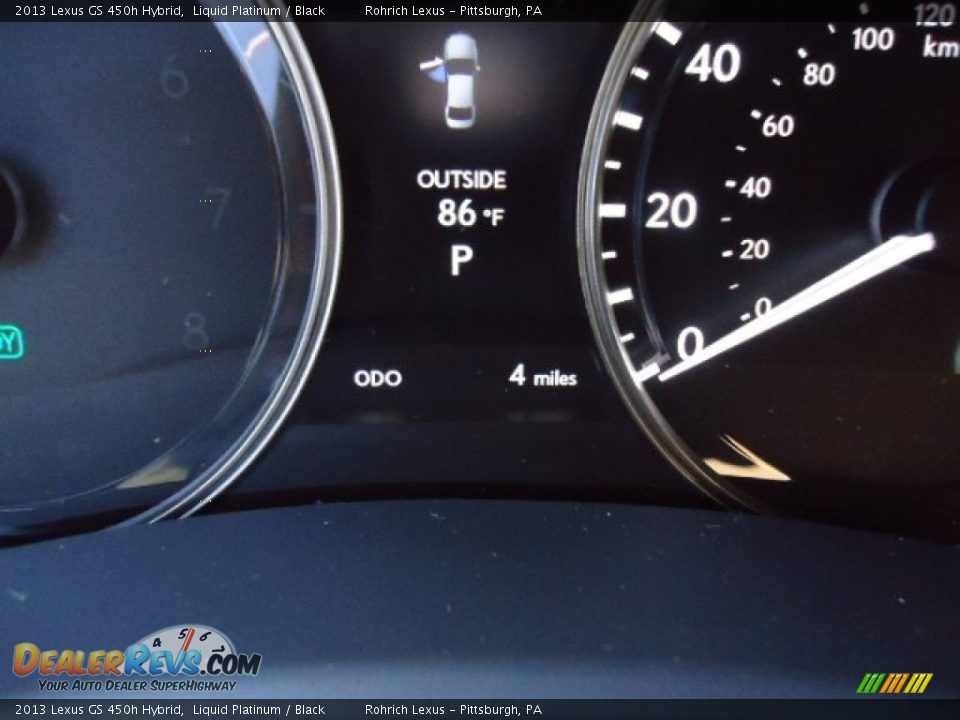 2013 Lexus GS 450h Hybrid Liquid Platinum / Black Photo #20