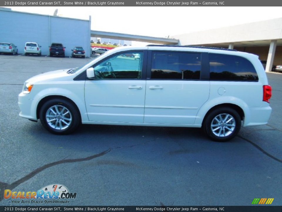 2013 Dodge Grand Caravan SXT Stone White / Black/Light Graystone Photo #3