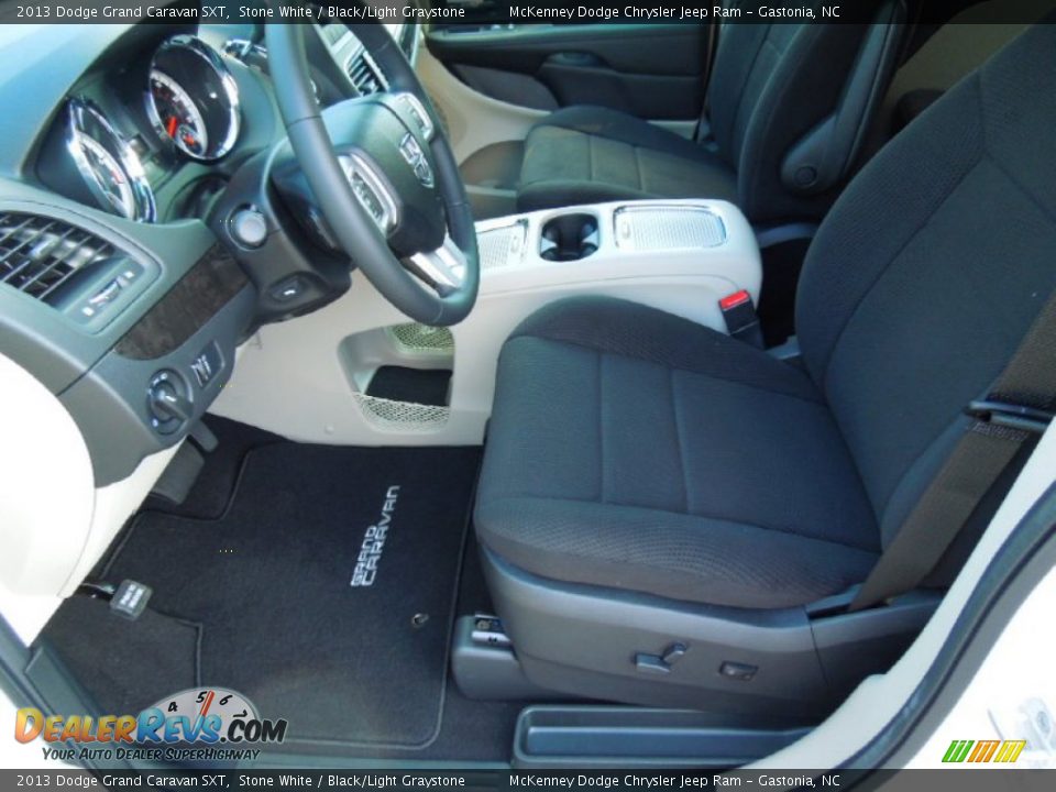 2013 Dodge Grand Caravan SXT Stone White / Black/Light Graystone Photo #8