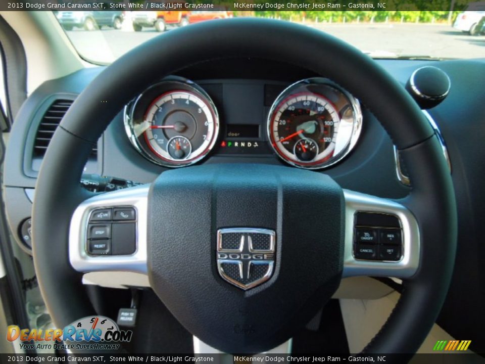 2013 Dodge Grand Caravan SXT Stone White / Black/Light Graystone Photo #13
