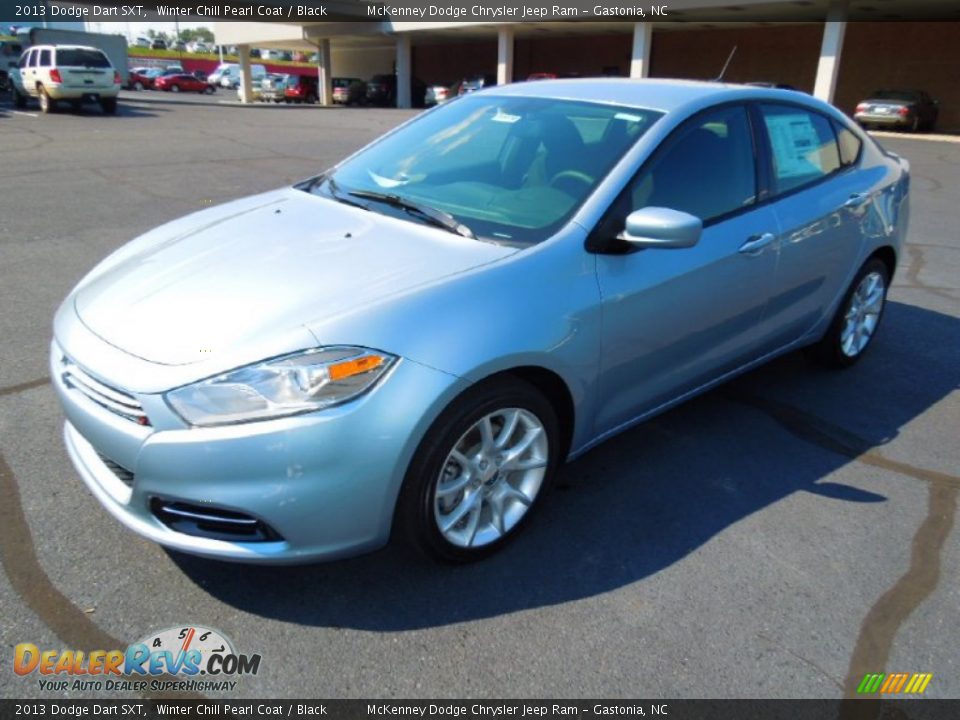 2013 Dodge Dart SXT Winter Chill Pearl Coat / Black Photo #2