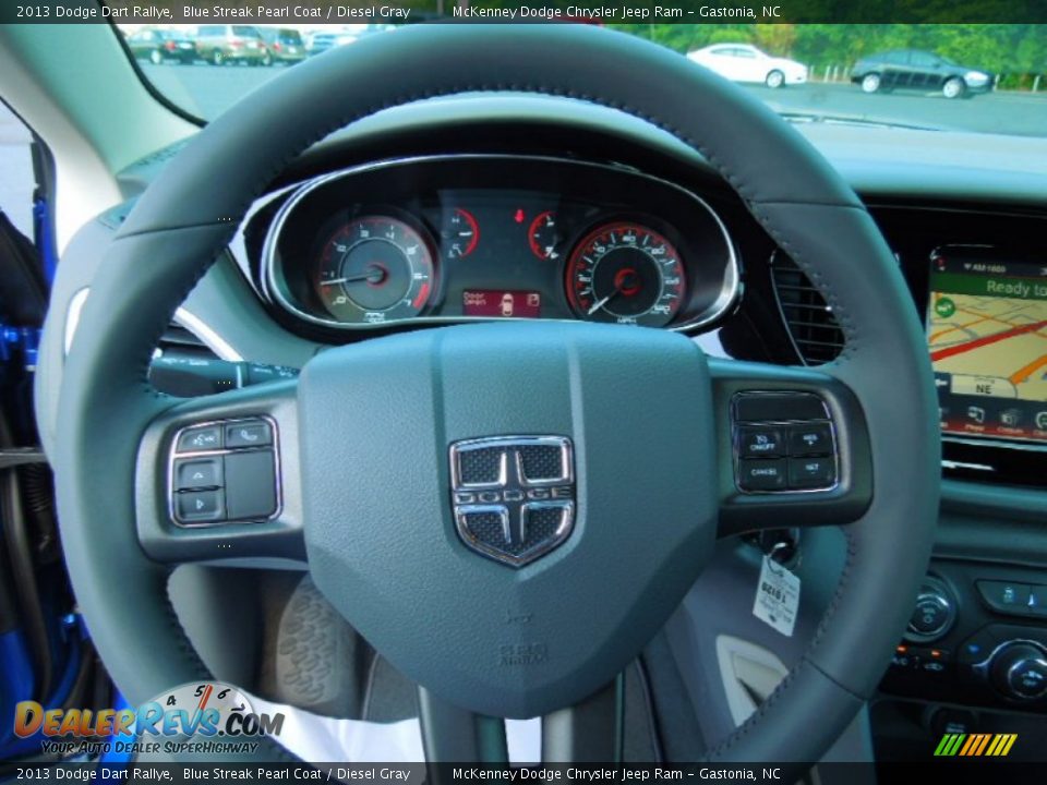 2013 Dodge Dart Rallye Steering Wheel Photo #13