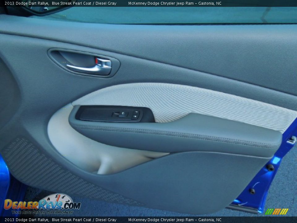 2013 Dodge Dart Rallye Blue Streak Pearl Coat / Diesel Gray Photo #22