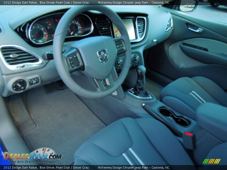 Diesel Gray Interior - 2013 Dodge Dart Rallye Photo #25