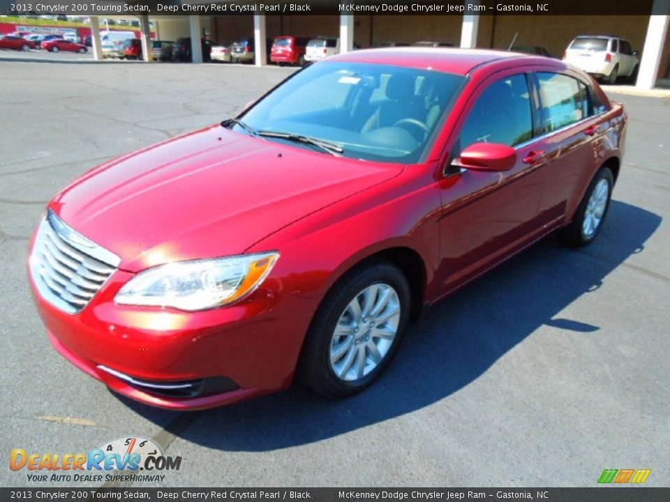 2013 Chrysler 200 Touring Sedan Deep Cherry Red Crystal Pearl / Black Photo #2