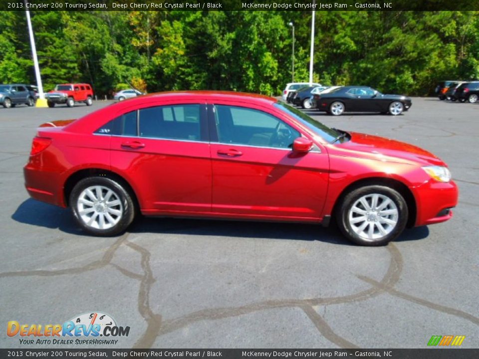 2013 Chrysler 200 Touring Sedan Deep Cherry Red Crystal Pearl / Black Photo #4