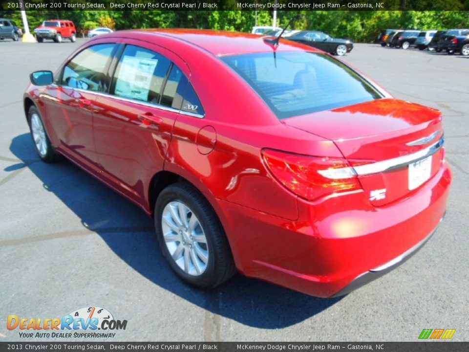 2013 Chrysler 200 Touring Sedan Deep Cherry Red Crystal Pearl / Black Photo #5