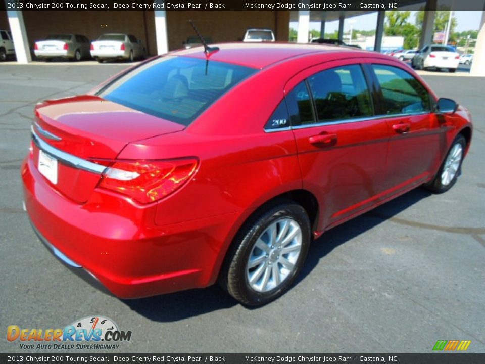 2013 Chrysler 200 Touring Sedan Deep Cherry Red Crystal Pearl / Black Photo #6