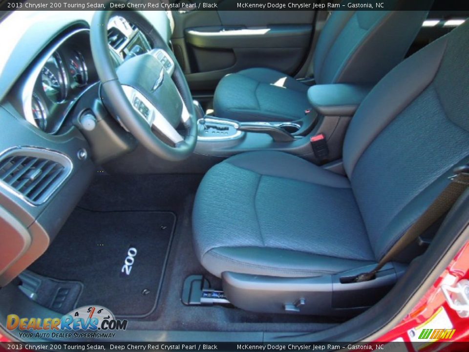 2013 Chrysler 200 Touring Sedan Deep Cherry Red Crystal Pearl / Black Photo #8