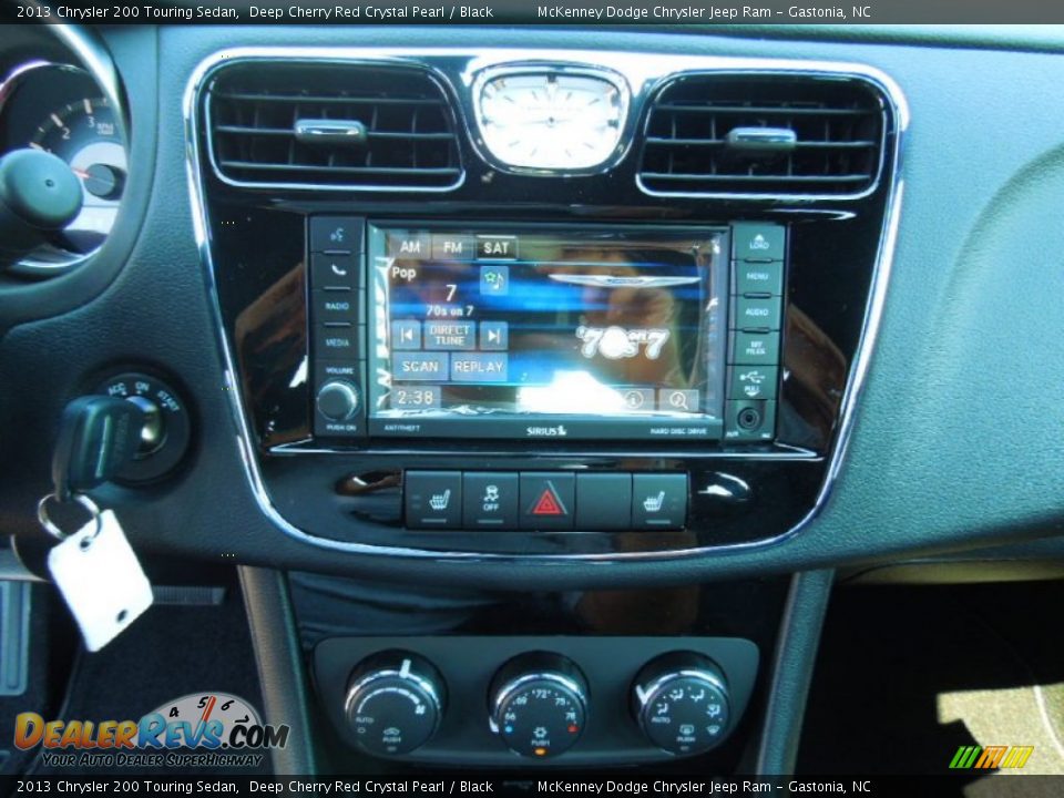 2013 Chrysler 200 Touring Sedan Deep Cherry Red Crystal Pearl / Black Photo #12